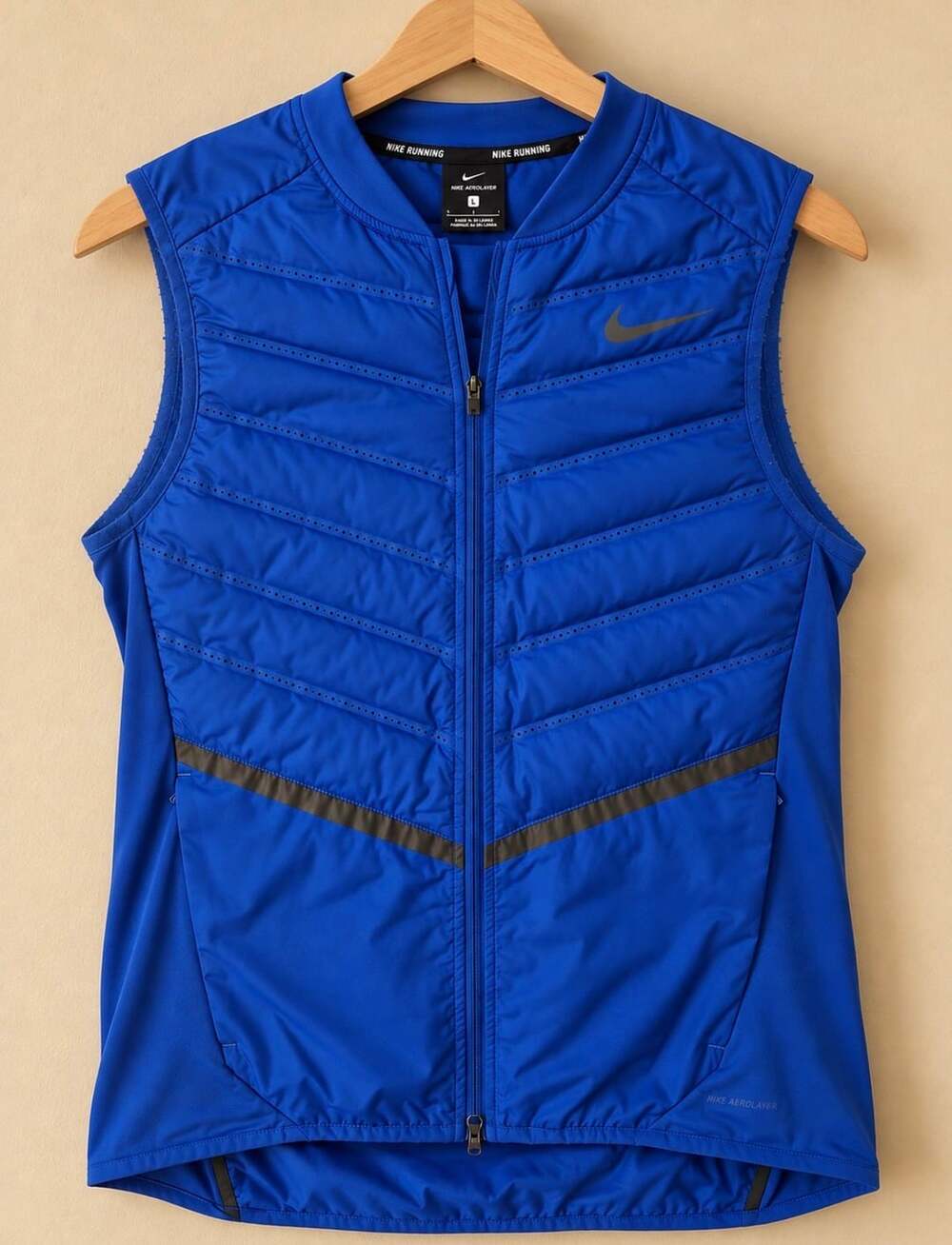 Nike AeroLayer Running Vest Size L Blue Men’s